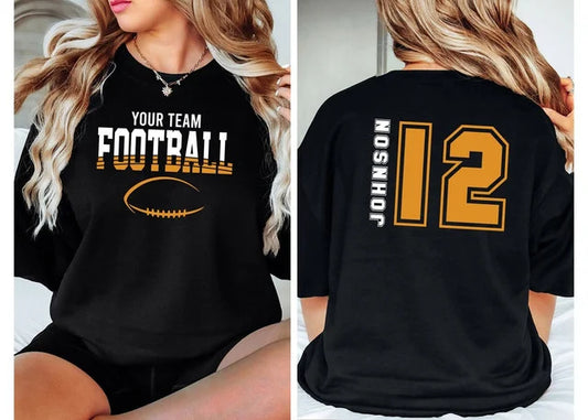 Personalized Your Team Football Jersey T-Shirt for All Fans