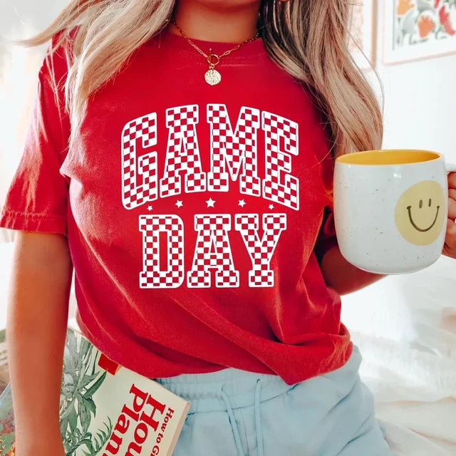 Checkered Game Day T-Shirt for All Fans