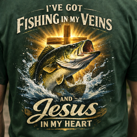 Fishing & Faith Graphic T-Shirt
