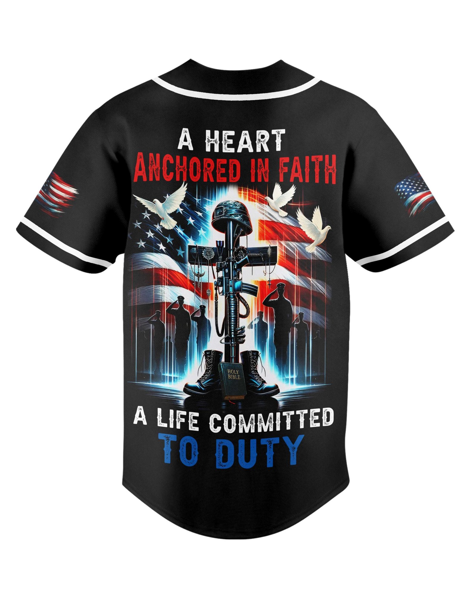 A Heart Anchored In Faith All Over Print Jersey - Image 5