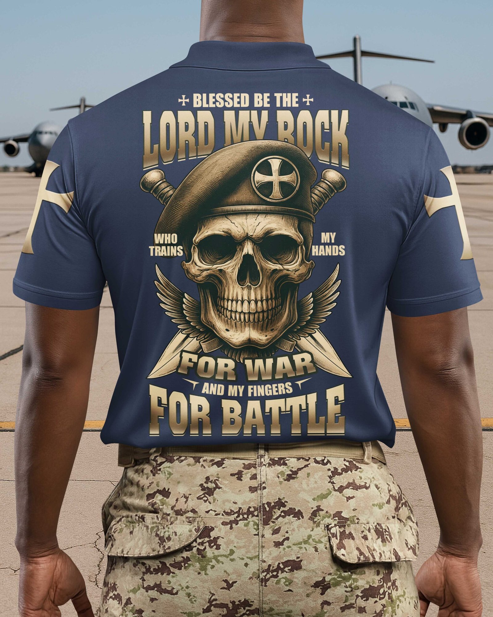 Blessed Be The Lord My Rock Polo - Image 5