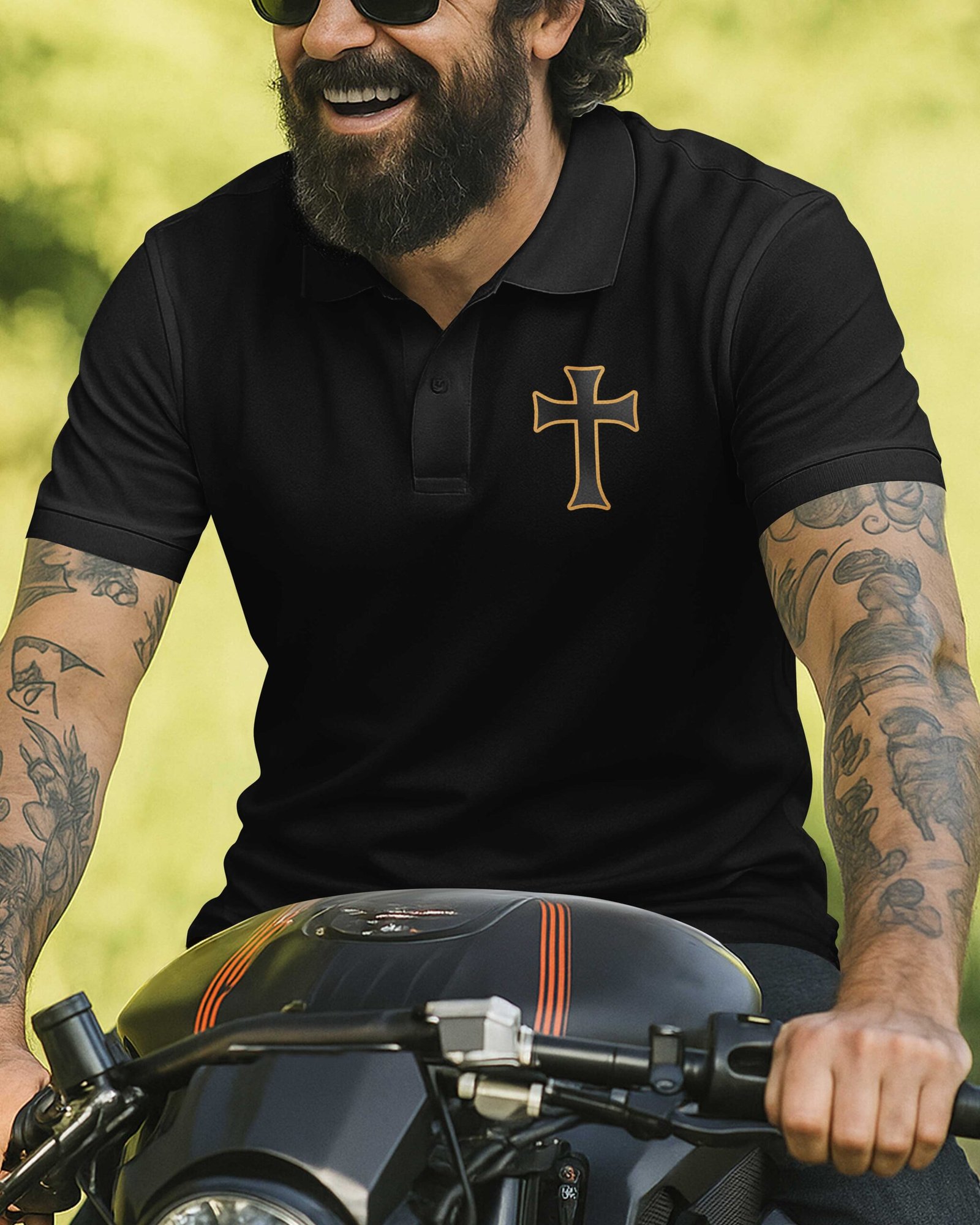 Forged In Steel Anchored In Faith Polo - Image 5