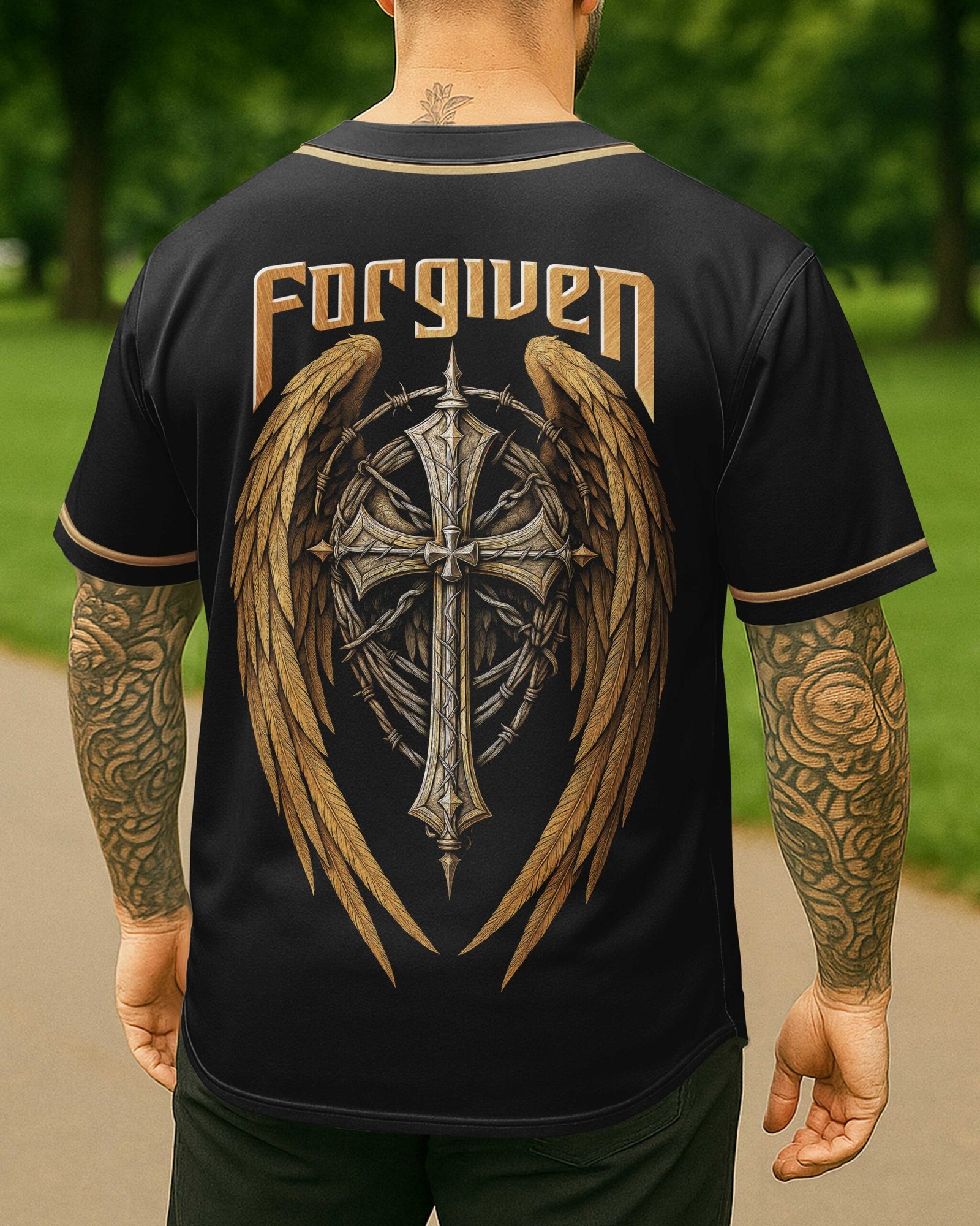 Forgiven All Over Print Jersey - Image 3