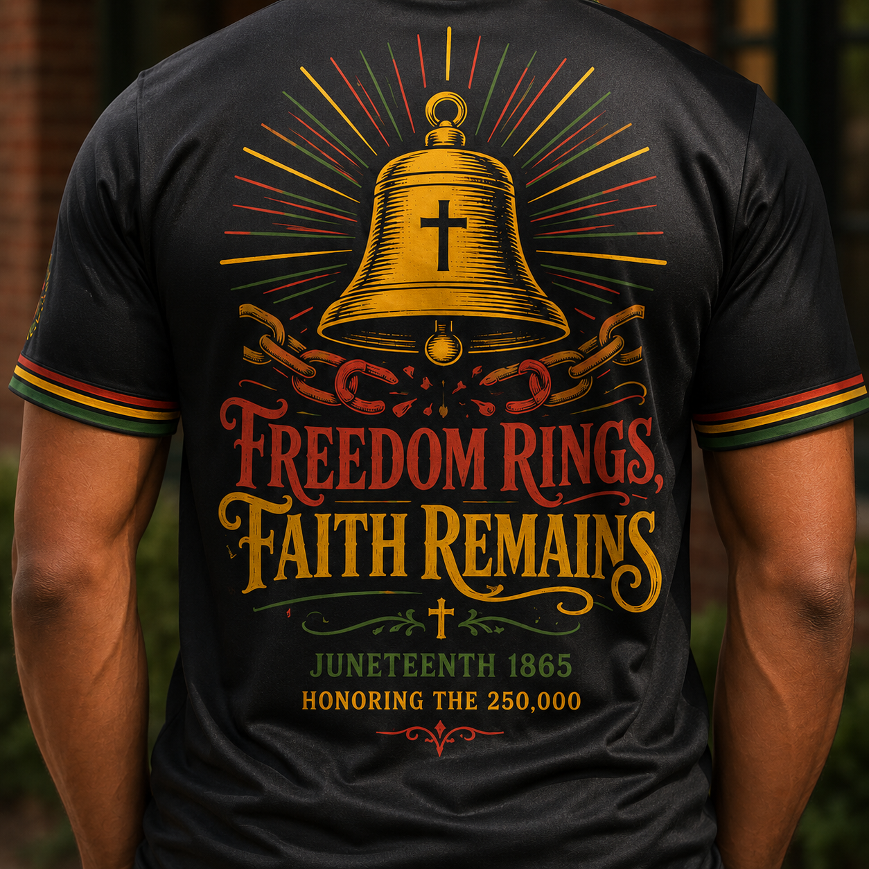 Freedom Rings, Faith Remains Juneteenth 1865 Honoring The 250,000 T-Shirt