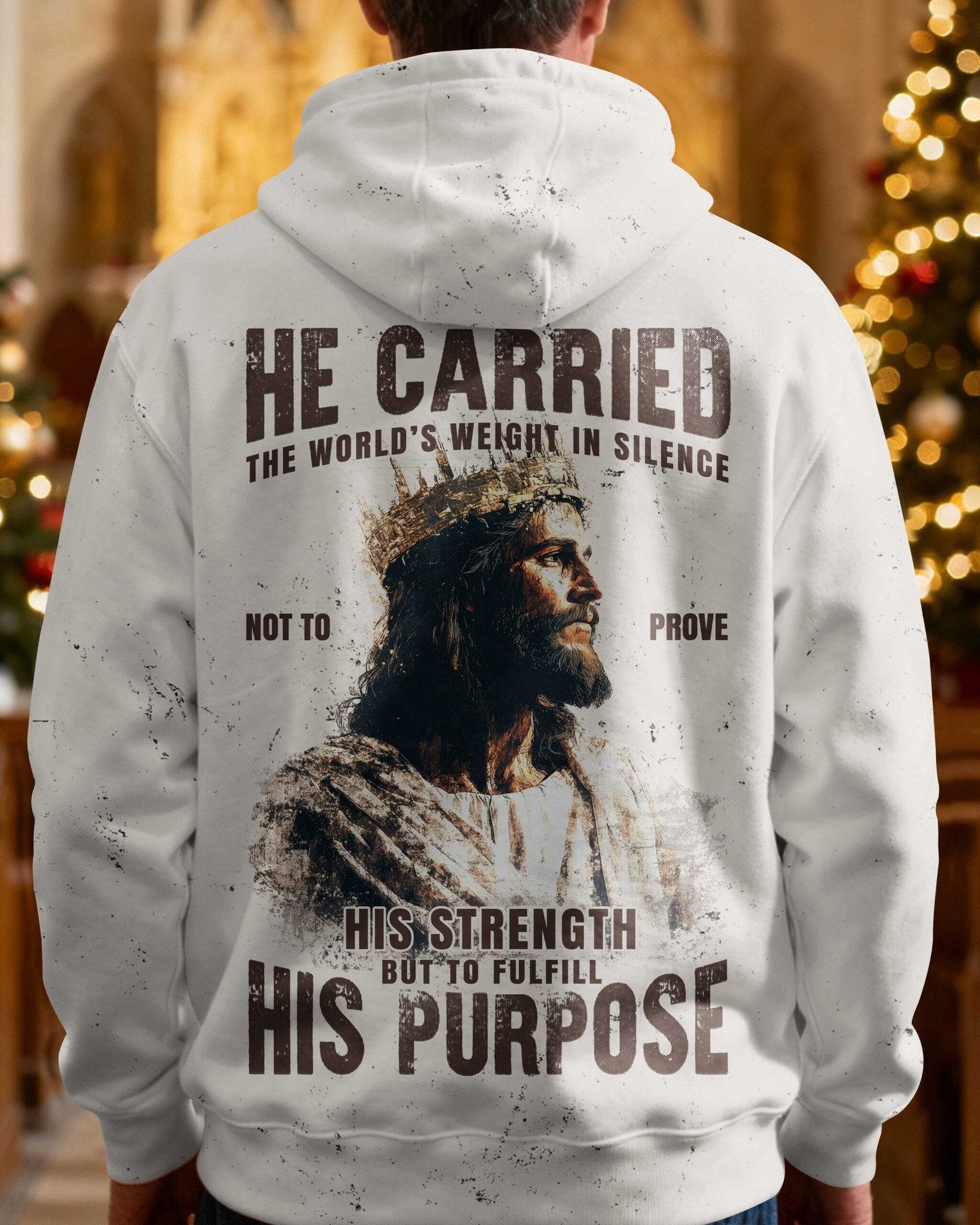 He Carried The World's Weight In Silence Not To Prove His Strength But To Fulfill His Purpose Hoodie - Image 6