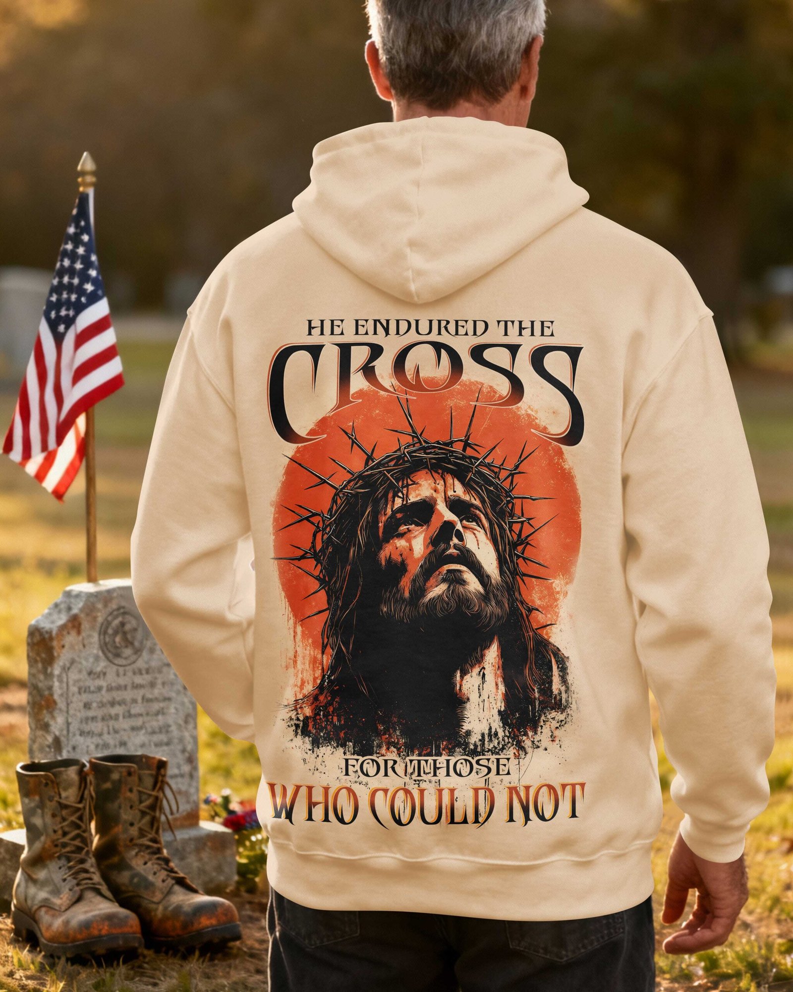 He Endured The Cross For Those Who Could Not Hoodie - Image 7