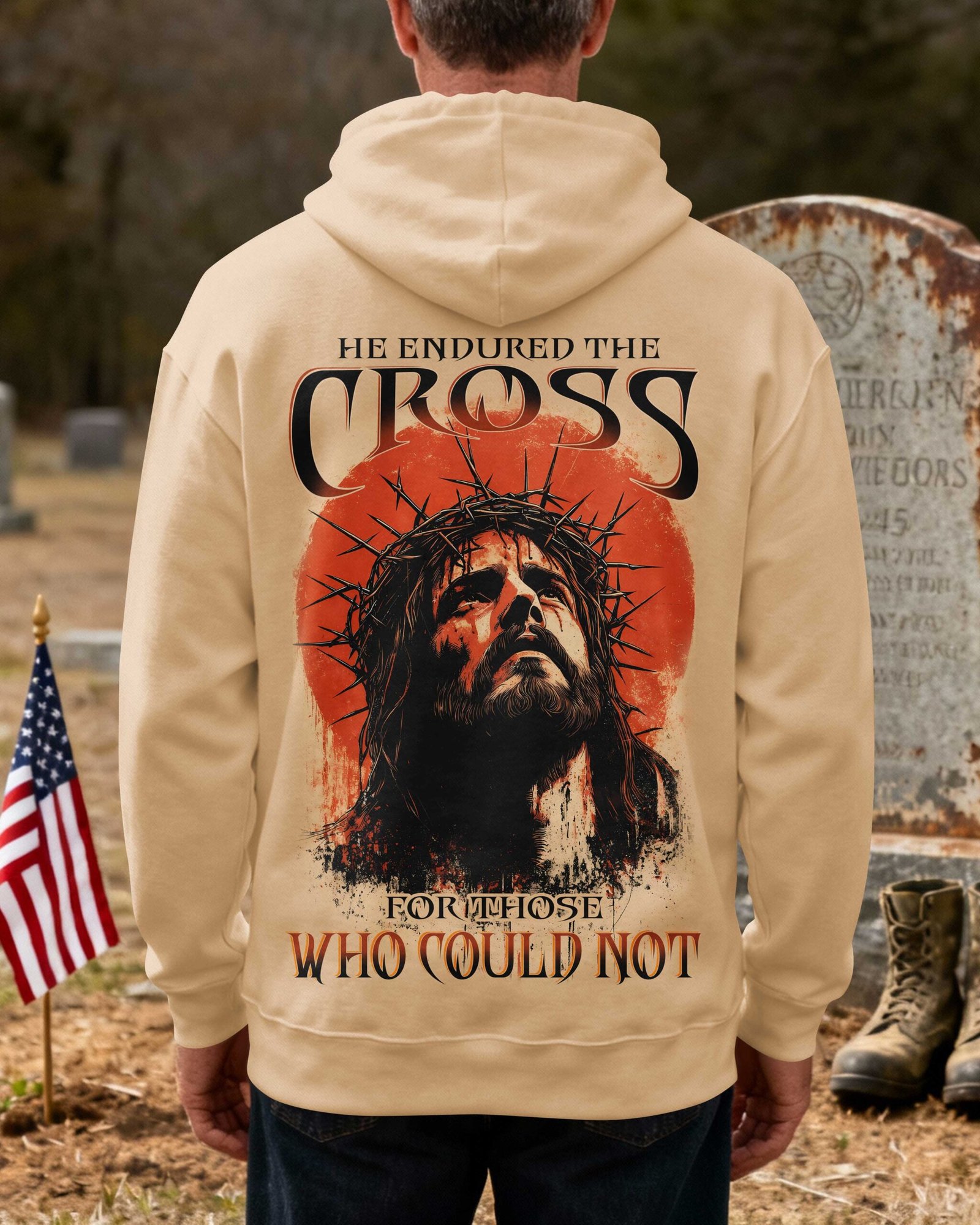 He Endured The Cross For Those Who Could Not Hoodie - Image 9