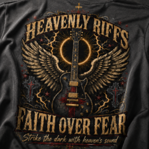 Heavenly Riffs Faith Over Fear T-Shirt