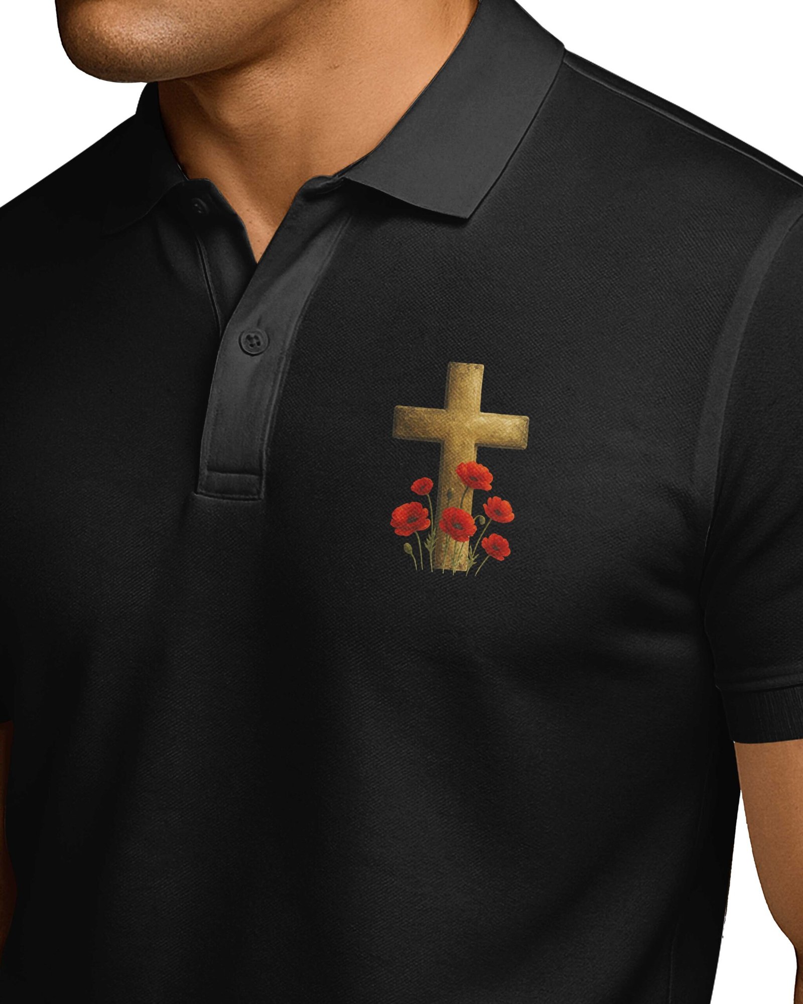 I Knelt To Pray All Over Print Polo - Image 3