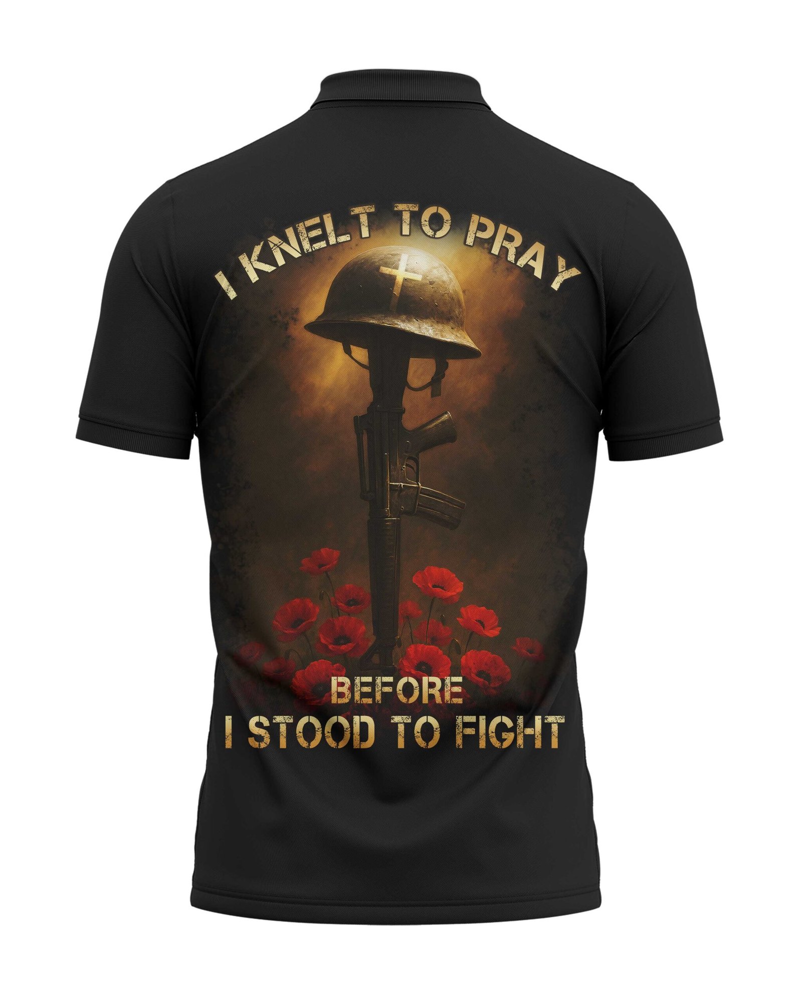 I Knelt To Pray All Over Print Polo - Image 6