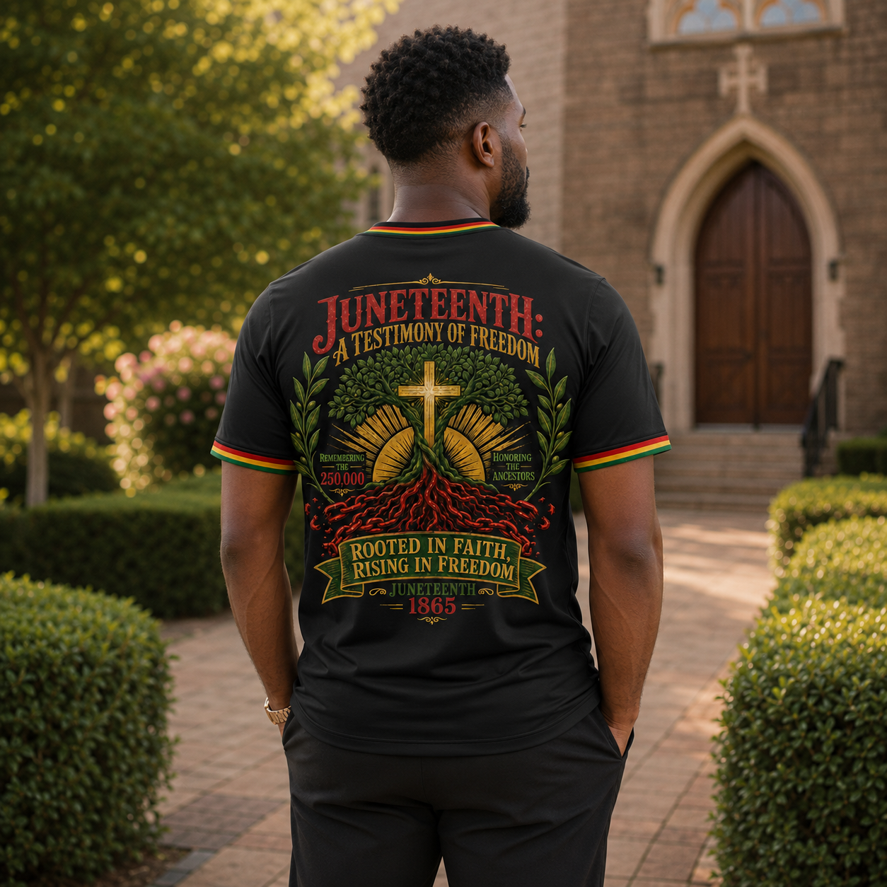 Juneteenth: A Testimony Of Freedom T-Shirt - Image 2