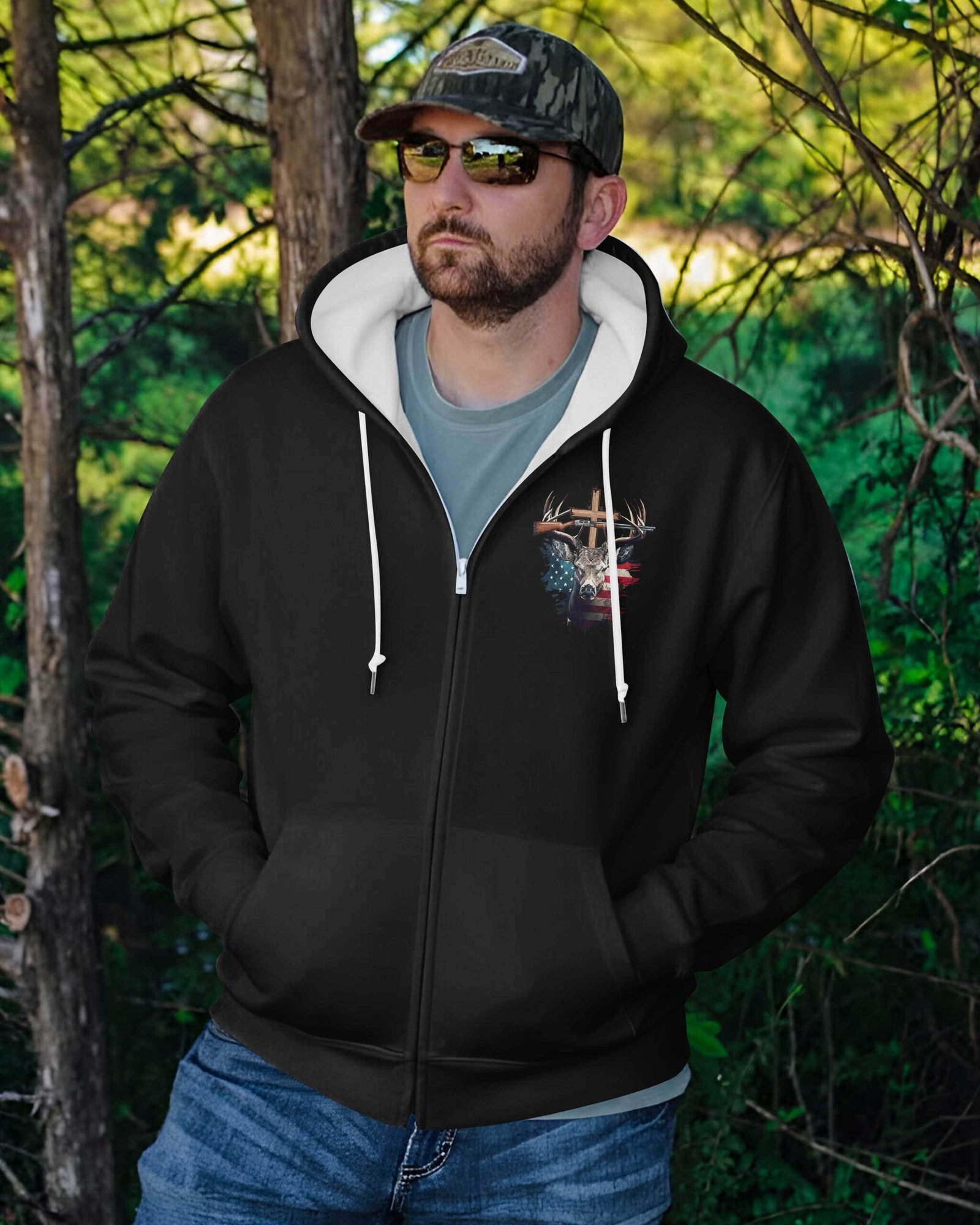 My Rifle's Loud Zip Hoodie - Image 3
