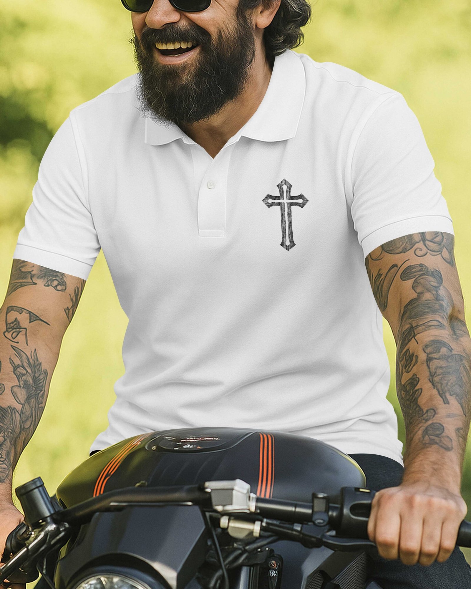 Never Underestimate All Over Print Polo - Image 6