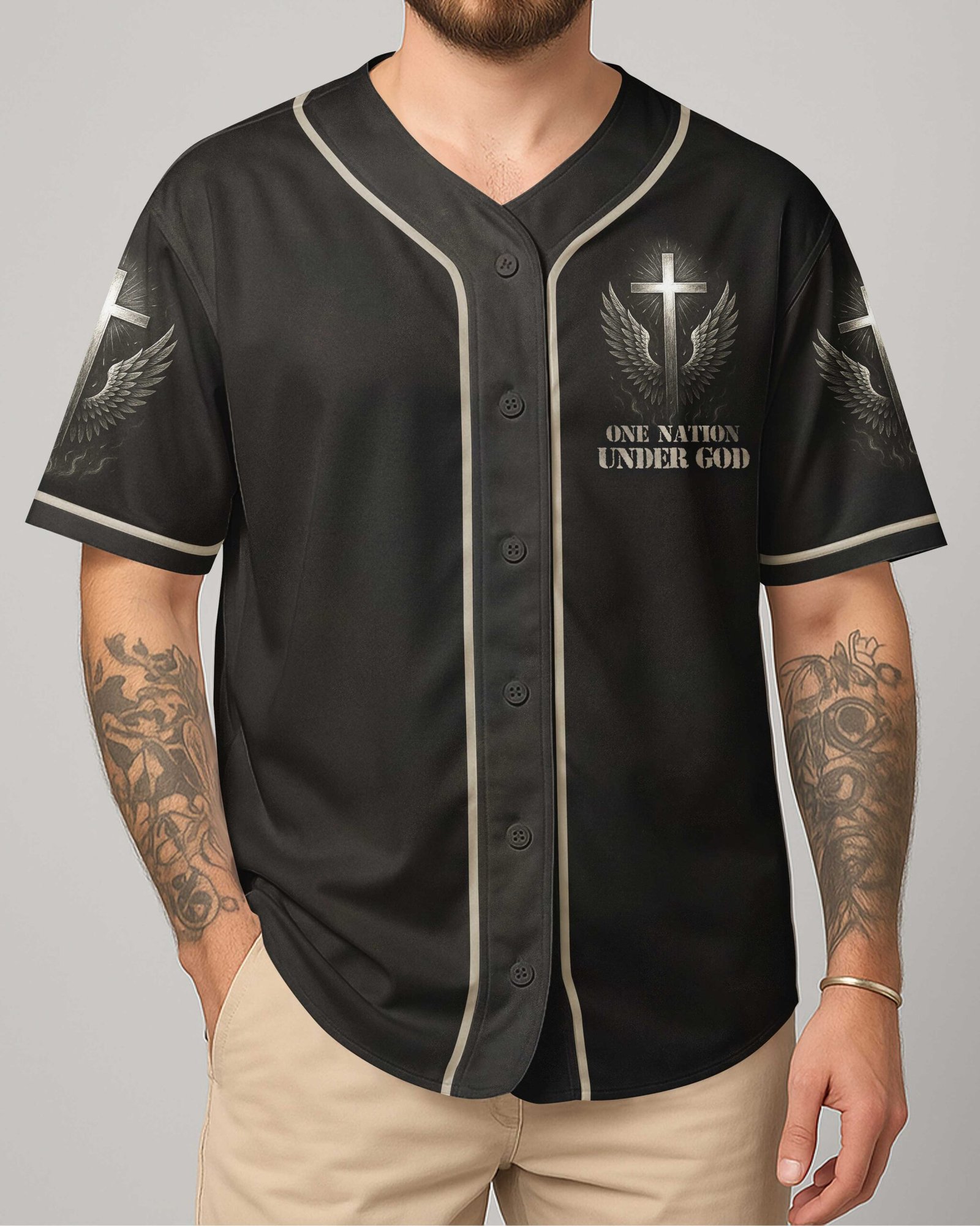 One Nation Under God All Over Print Jersey - Image 3