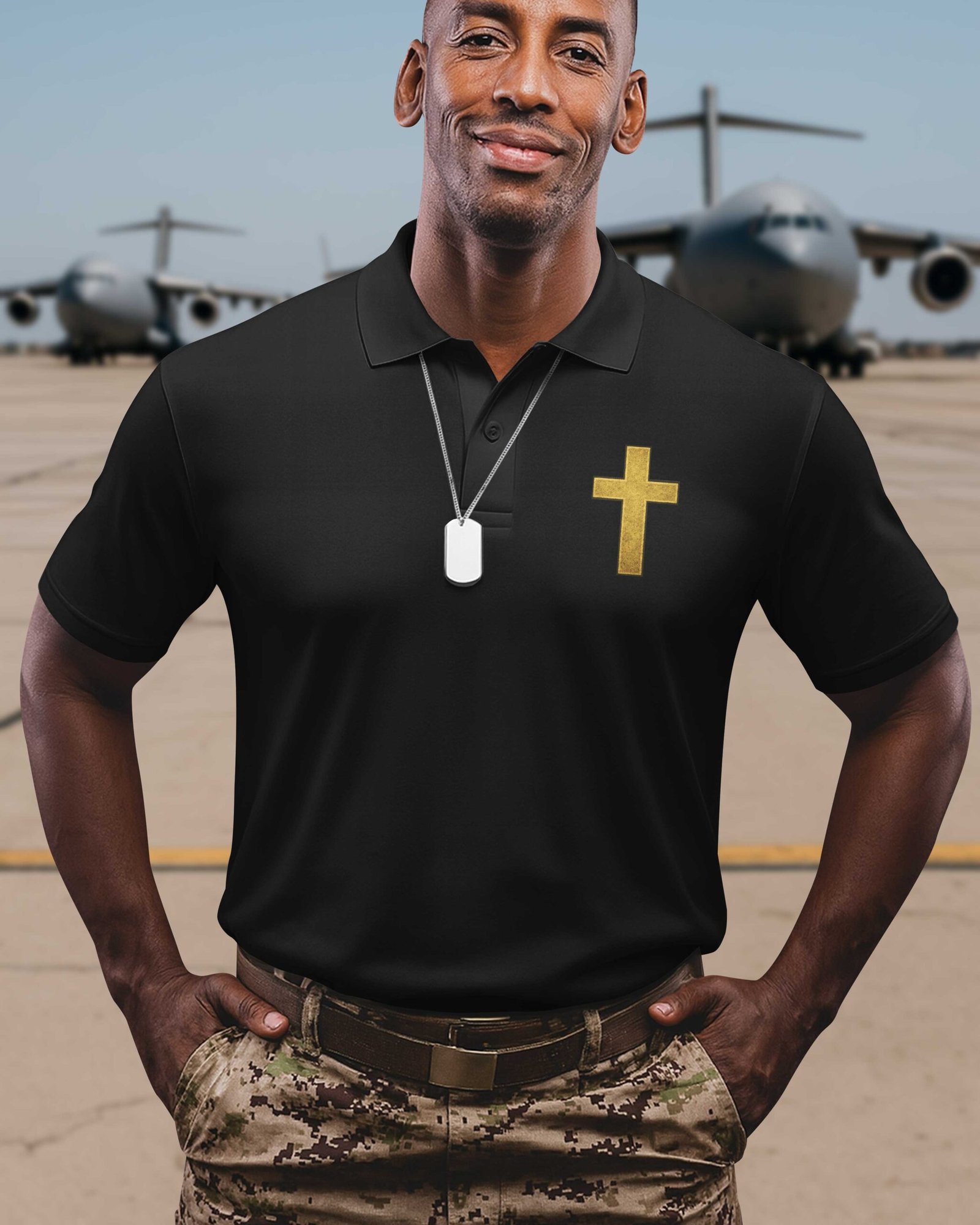 Took A Dna Test And God Is My Father Veterans Are My Brothers All Over Print Polo - Image 6