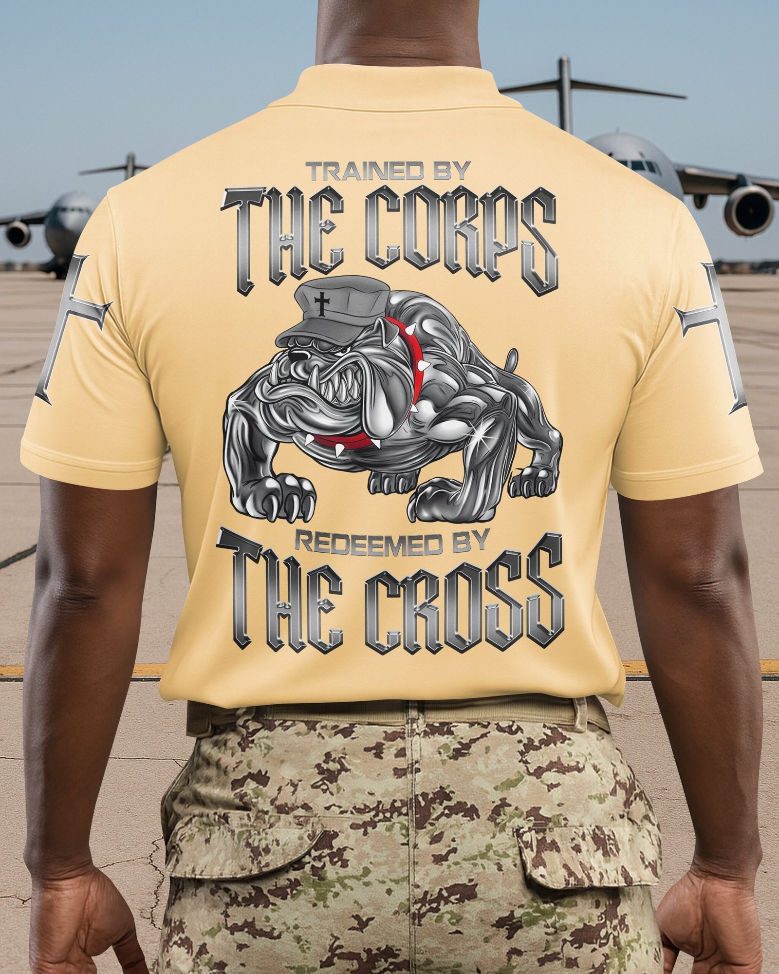 Trained By The Corps Redeemed By The Cross Polo - Image 11