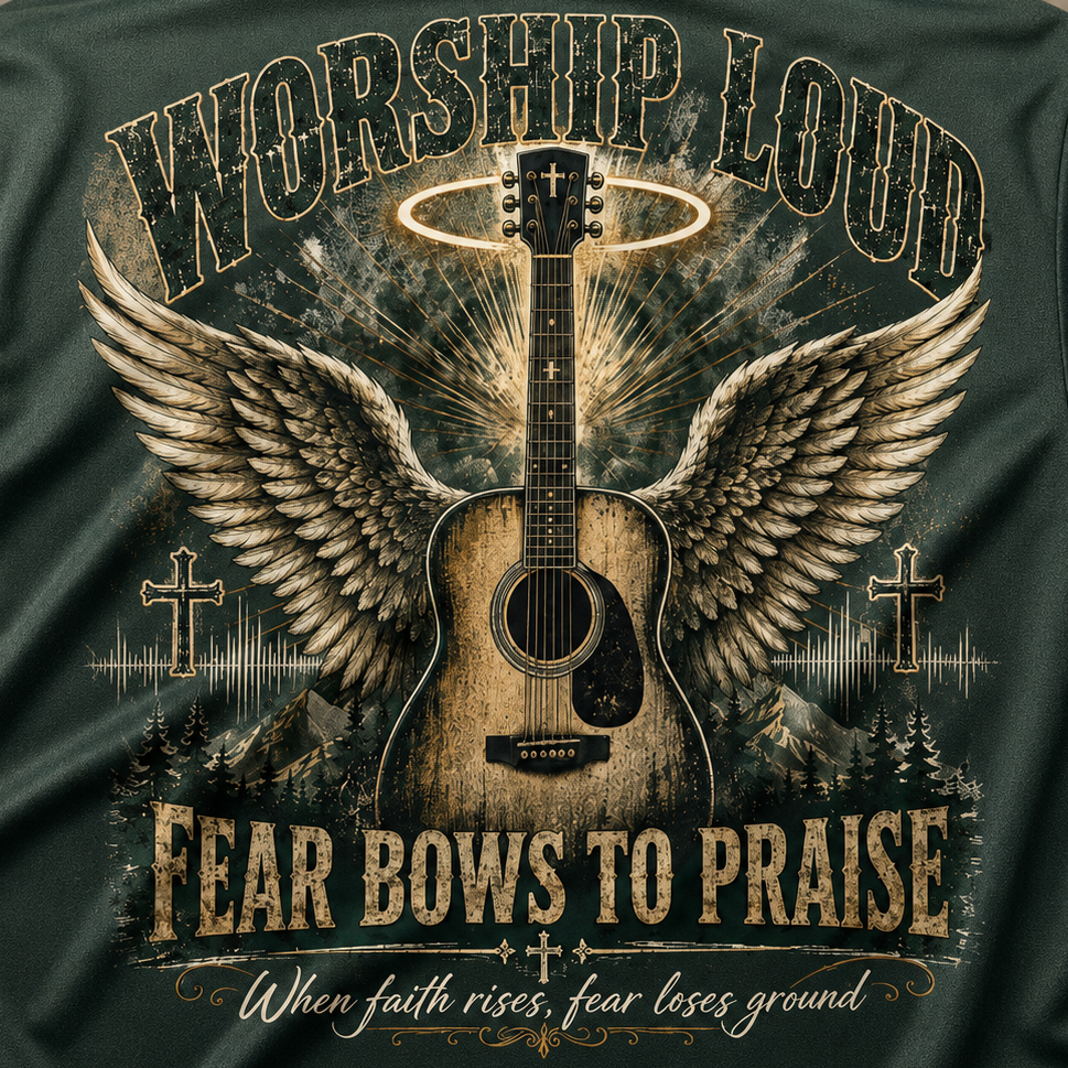 Worship Loud Fear Bows To Praise T-Shirt